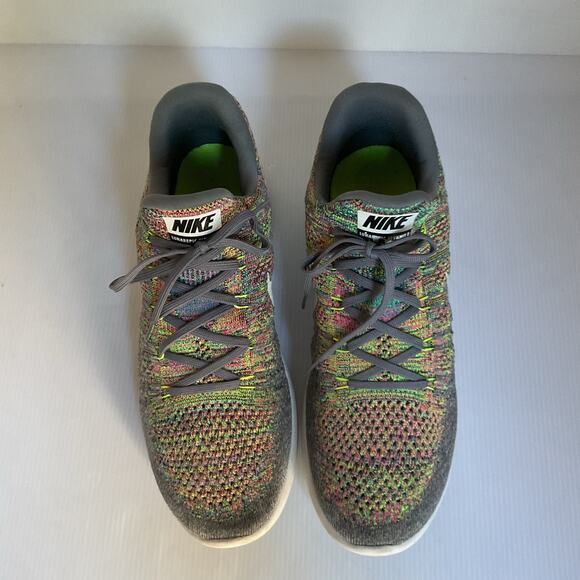 Nike LunarEpic Flyknit Multicolor Running Shoes Size 12 Men Lightweight - Picture 5 of 9